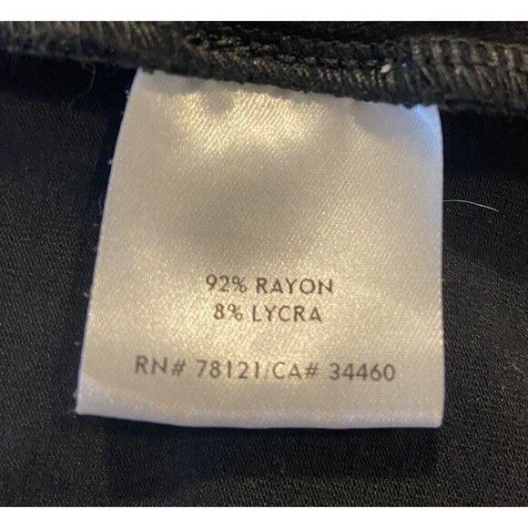 Eileen Fisher Dress Sleeveless Stretch Black Cream Size Large L - Picture 5 of 5